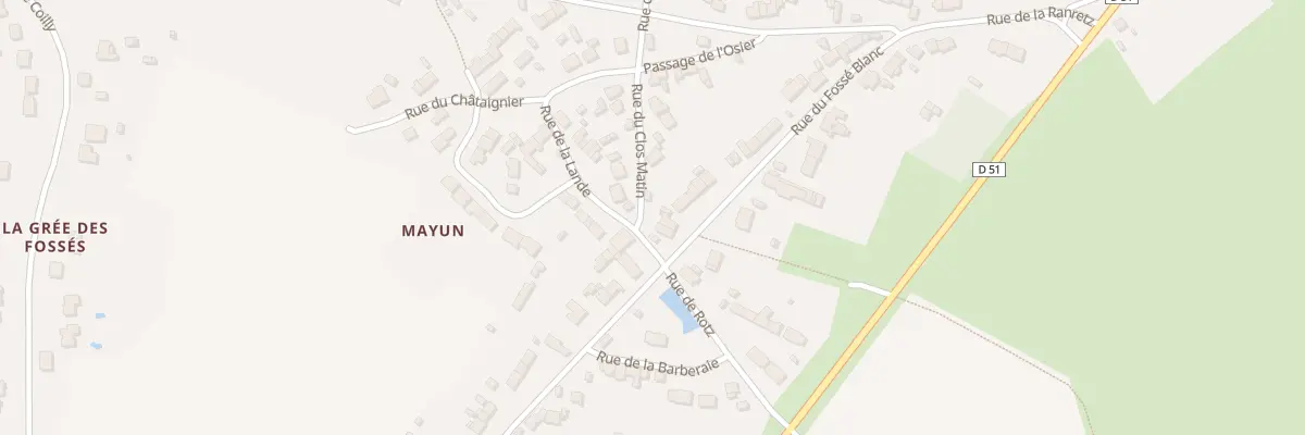Plan du 44 Rue du Fossé Blanc à La Chapelle-des-Marais