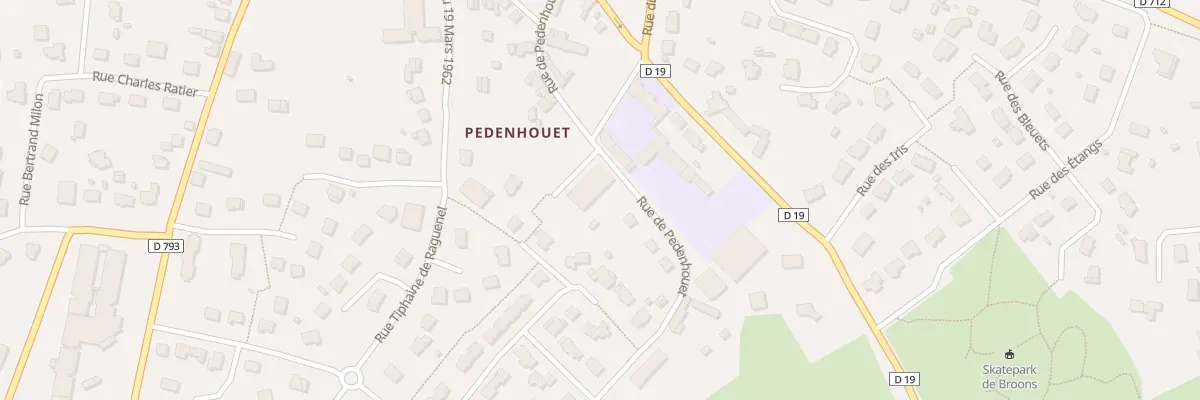 Plan du 14 Rue de Pedenhouet à Broons