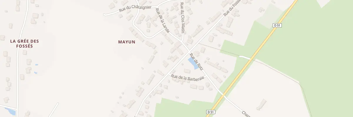 Plan du 54 Rue du Fossé Blanc à La Chapelle-des-Marais