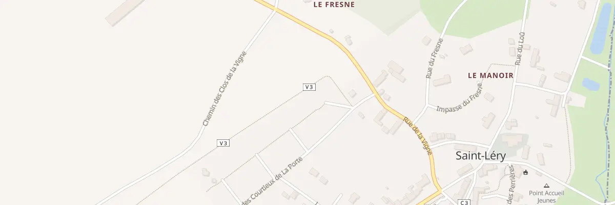 Plan du 3 All des Erables à Saint-Léry