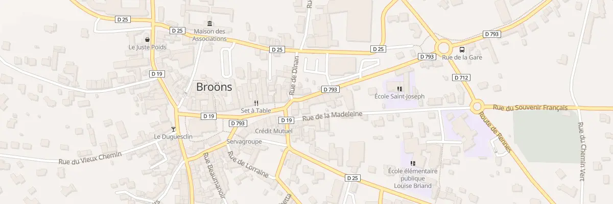 Plan du 4 Rue de la Gare à Broons