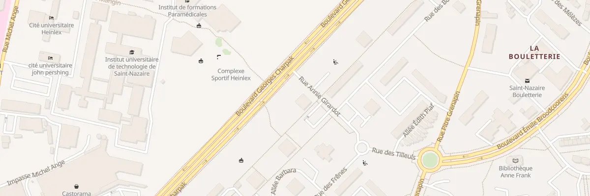 Plan du 1 Rue Annie Girardot à Saint-Nazaire