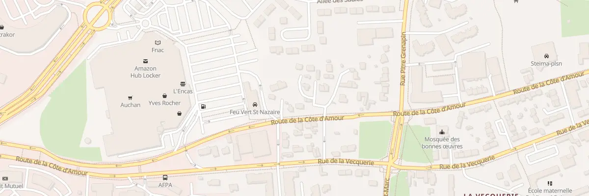 Plan du 288 Rte de la Côte d’Amour à Saint-Nazaire