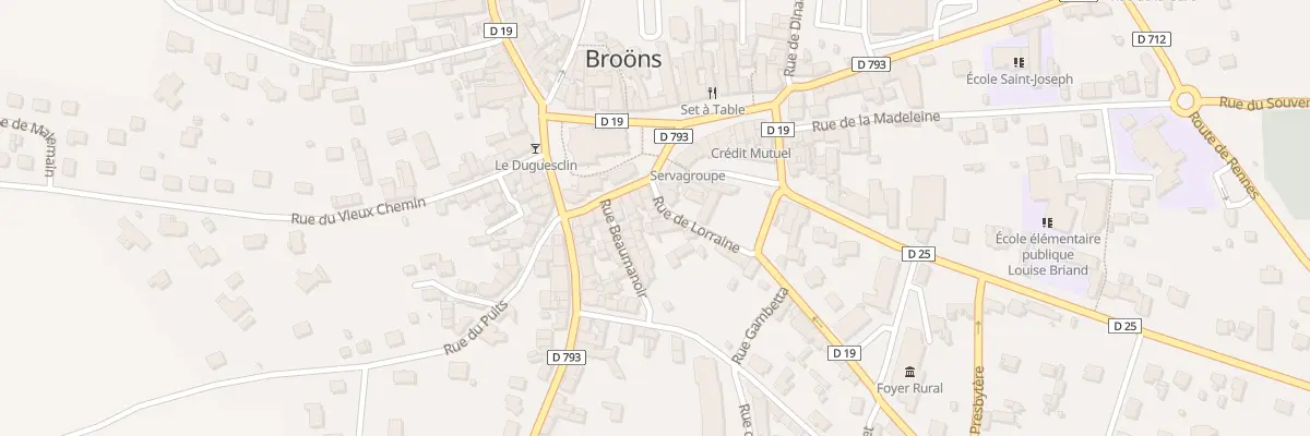 Plan du 6 Rue de Lorraine à Broons