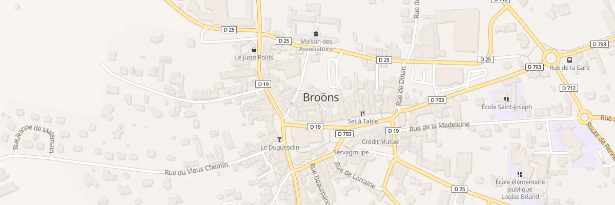 Plan du 6 Gr Grande Rue à Broons