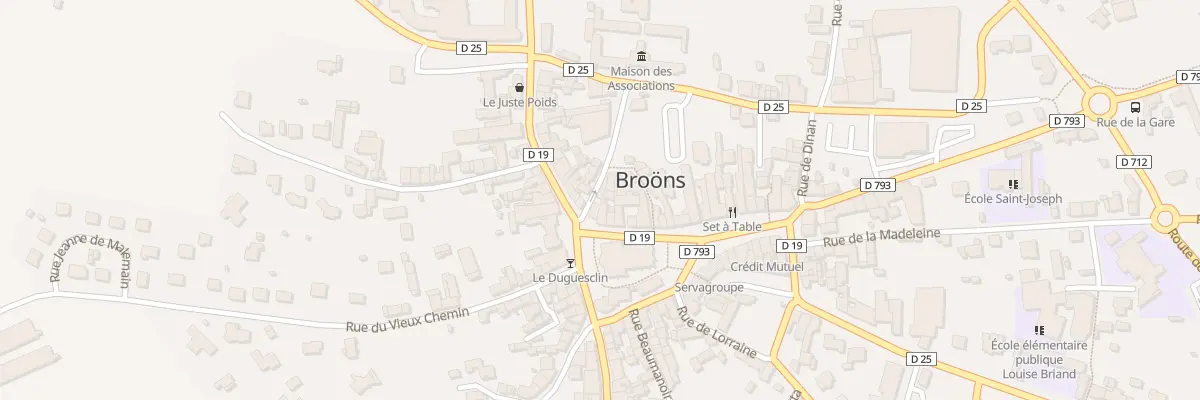 Plan du 14 Grande Rue à Broons