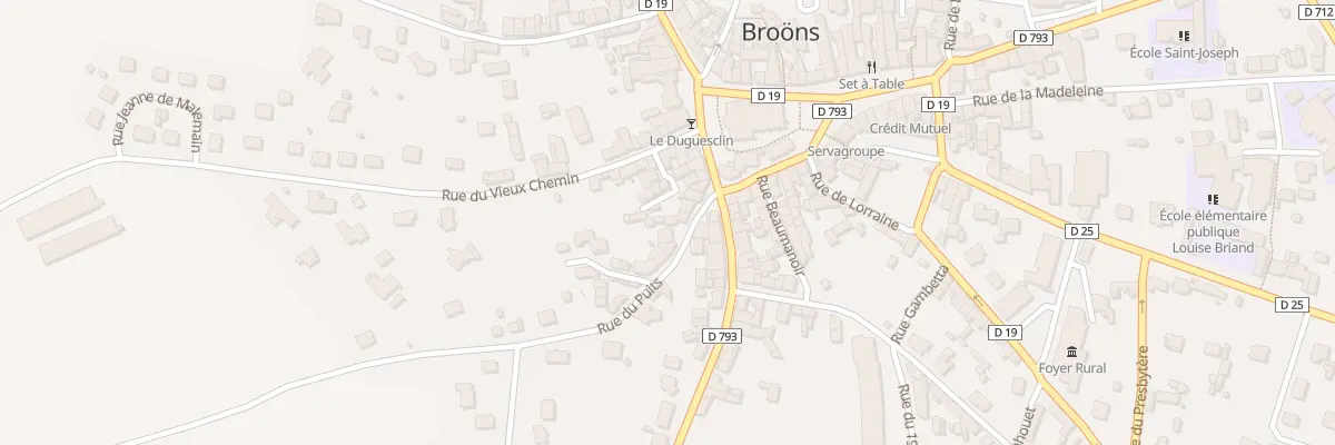 Plan du 8 Rue du Puits à Broons