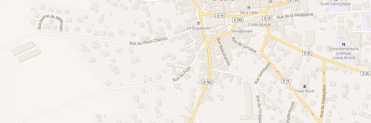Plan du 16 Rue du Puits à Broons