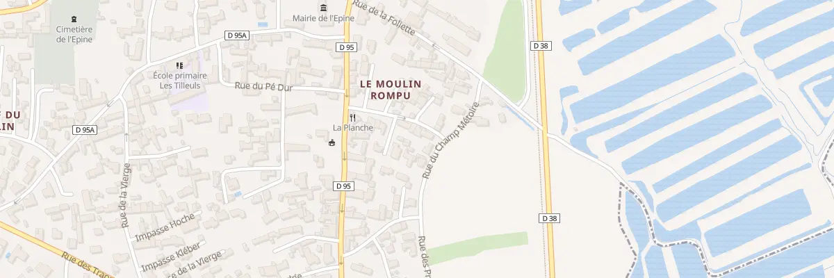 Plan du 16A Rue du Moulin Rompu à L’Épine