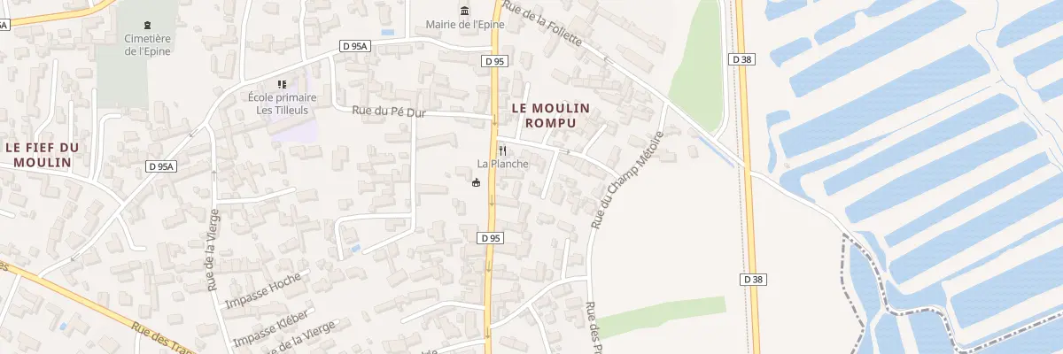 Plan du 4 Rue du Moulin Rompu à L’Épine