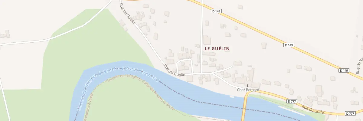 Plan du 5853 Rue du Gueslin à Saint-Martin-sur-Oust
