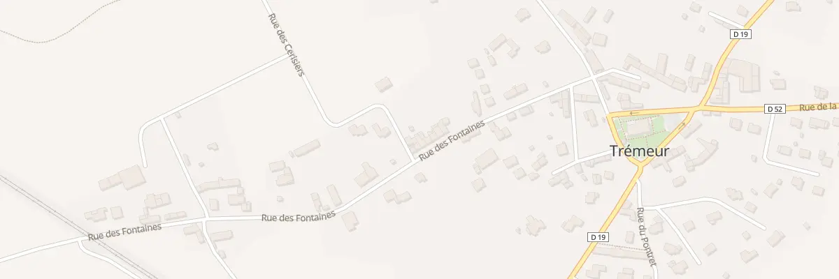 Plan du 12 Rue des Fontaines à Trémeur