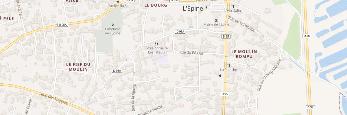 Plan de la Rue du Pé Dur à L’Épine