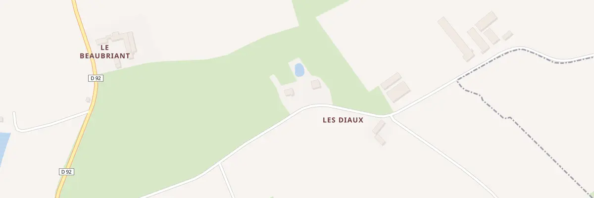 Plan du 1 Les Diaux à Bourseul