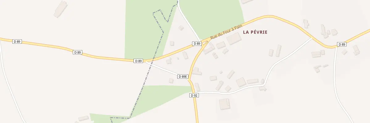 Plan du 5338F La Pévrie à Saint-Méloir-des-Bois