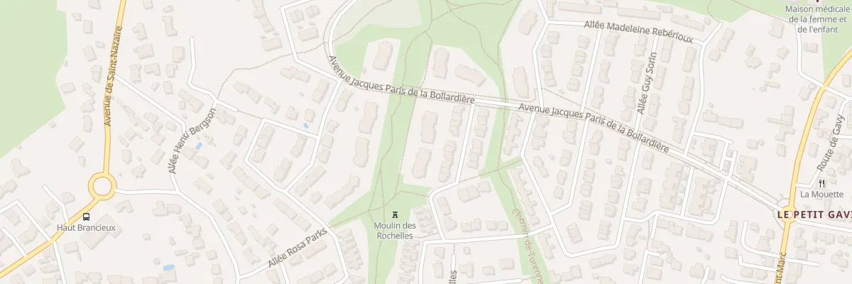 Plan du 19 Av J Paris de Bollardiere à Saint-Nazaire