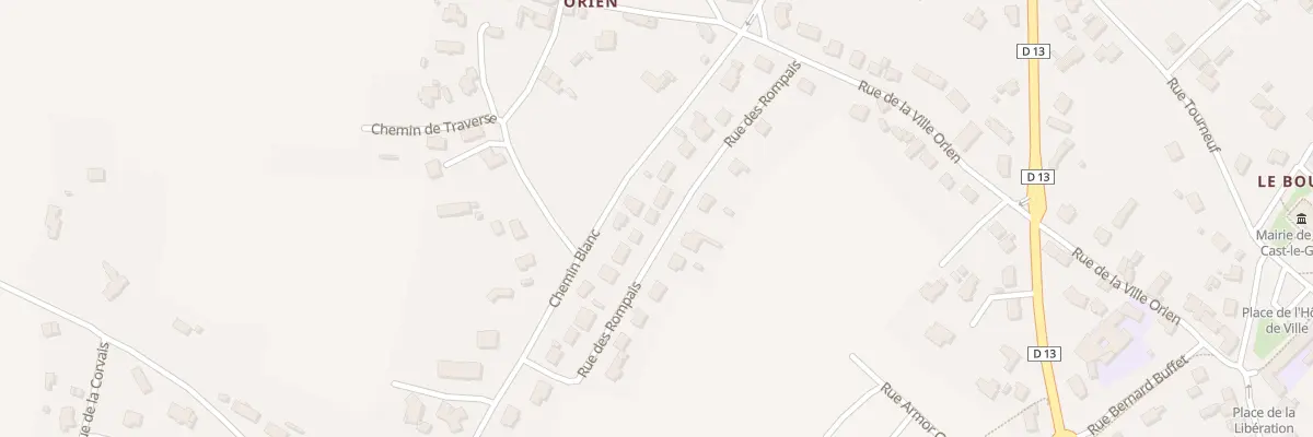 Plan du 13 Rue des Rompais à Saint-Cast-le-Guildo
