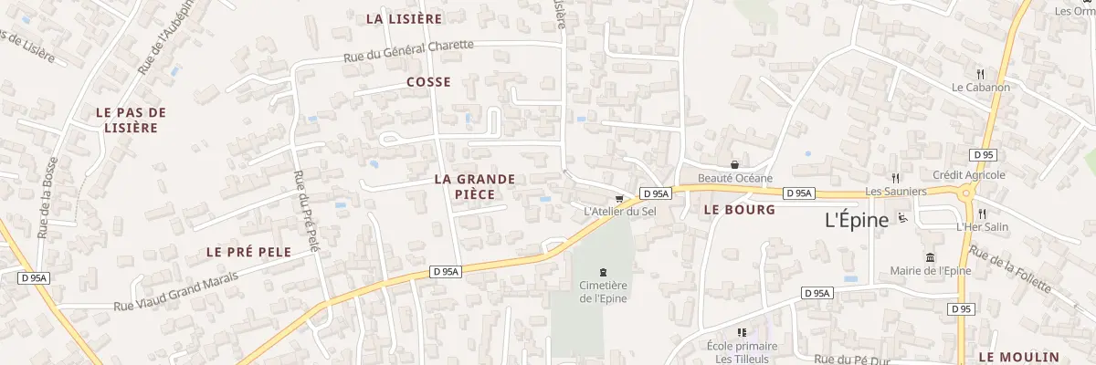 Plan du 1 Rue du Gen Charette à L’Épine