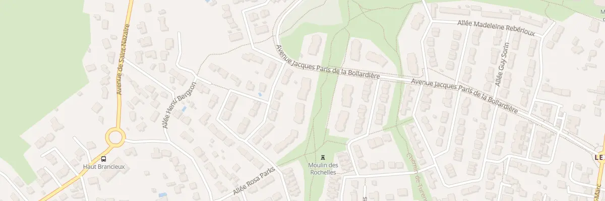Plan du 25 Av J Paris de Bollardiere à Saint-Nazaire