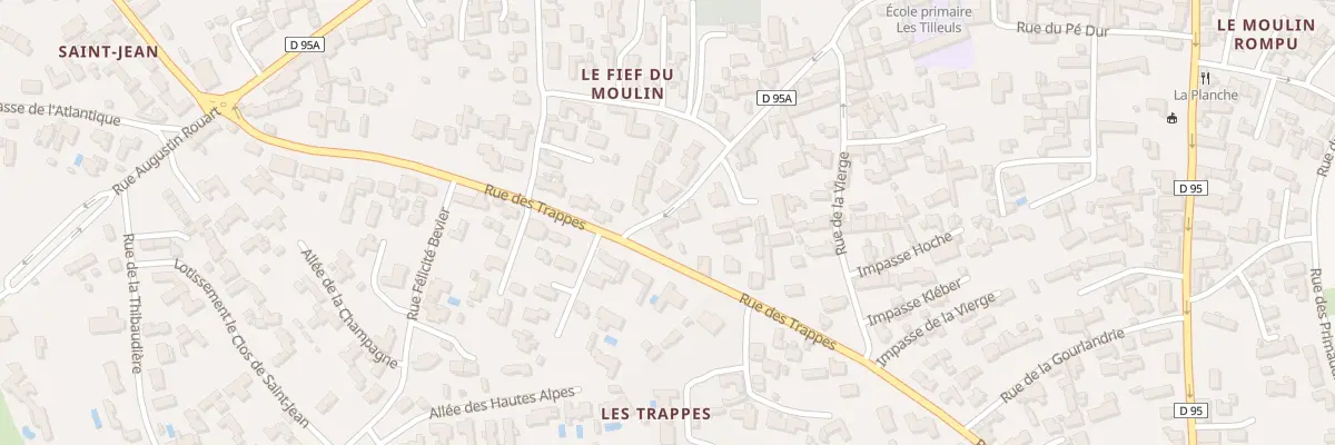 Plan du 21 Rue du Moulin des Trappes à L’Épine