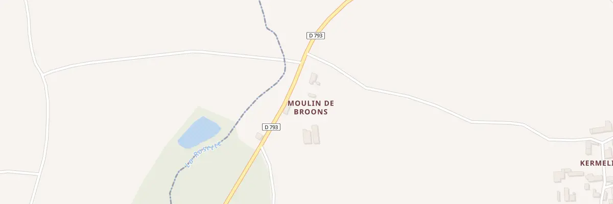 Plan du 6116F Le Moulin de Broons à Broons