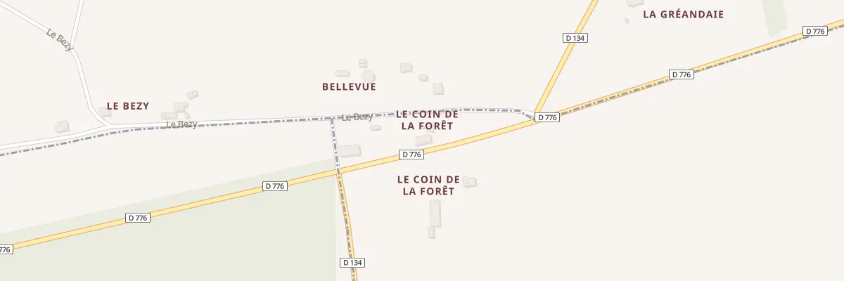 Plan du 4 Le Coin de la Foret à Tréal