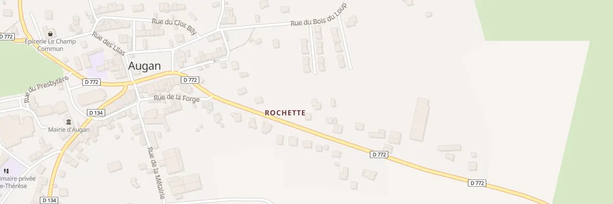 Plan du 11 Rue de Rochette à Augan