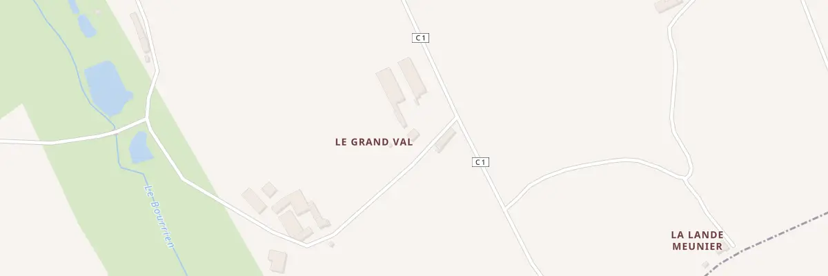 Plan du 4 Le Grand Val à Trémorel