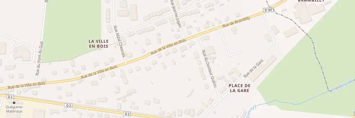 Plan du 28 Rue de la Ville en Bois à Mauron