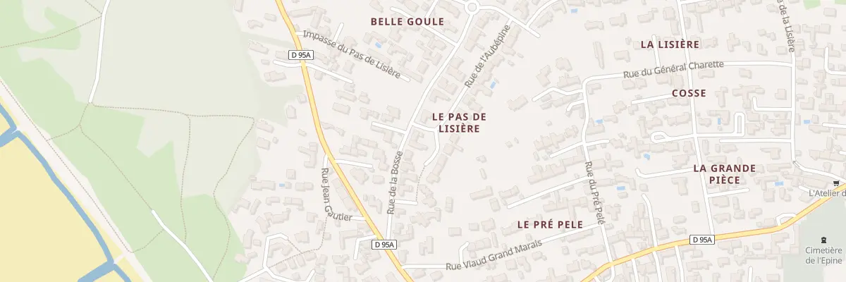 Plan du 18 Rue de la Bosse à L’Épine
