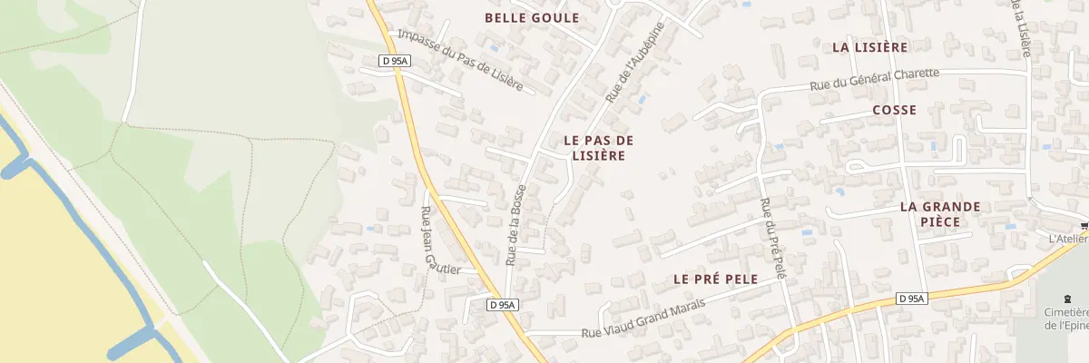 Plan du 16 Rue de la Bosse à L’Épine