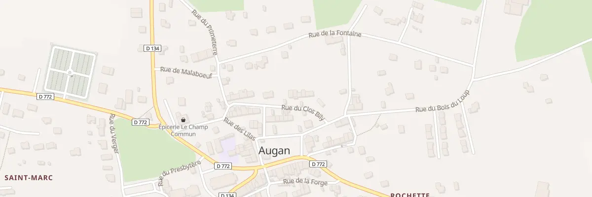 Plan du 33 Rue du Clos Bily à Augan