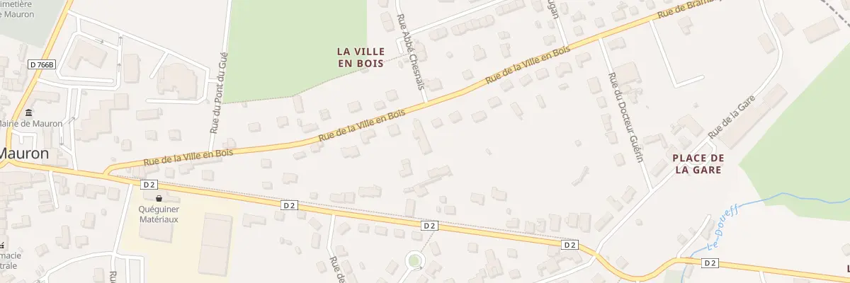 Plan du 14 Rue de la Ville en Bois à Mauron