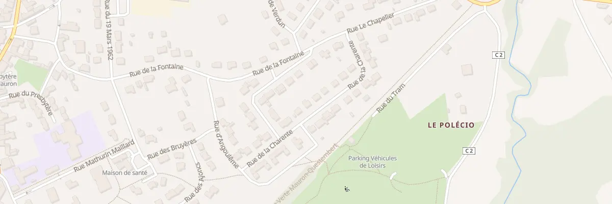 Plan du 13 Rue de la Charente à Mauron