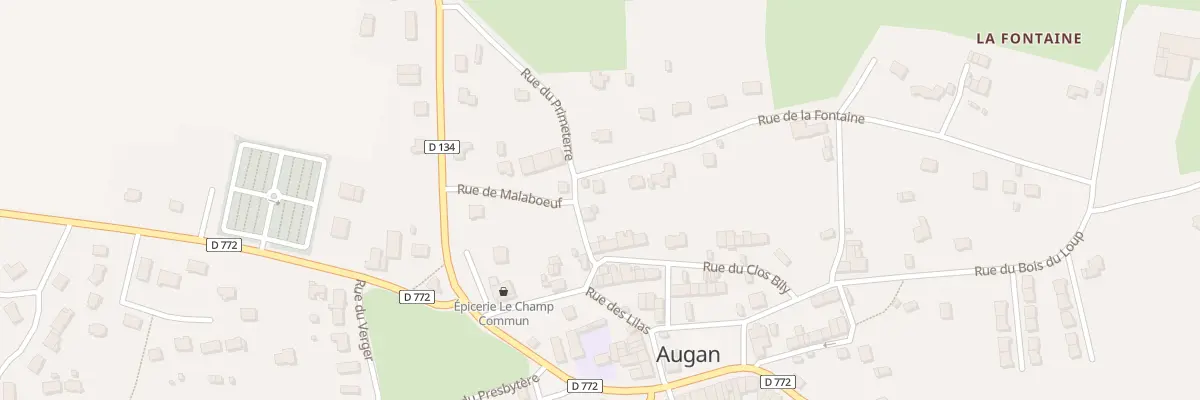 Plan du 2 Rue de la Fontaine à Augan