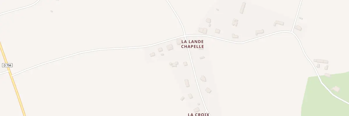 Plan du 5455F La Lande Chapelle à Saint-Pôtan