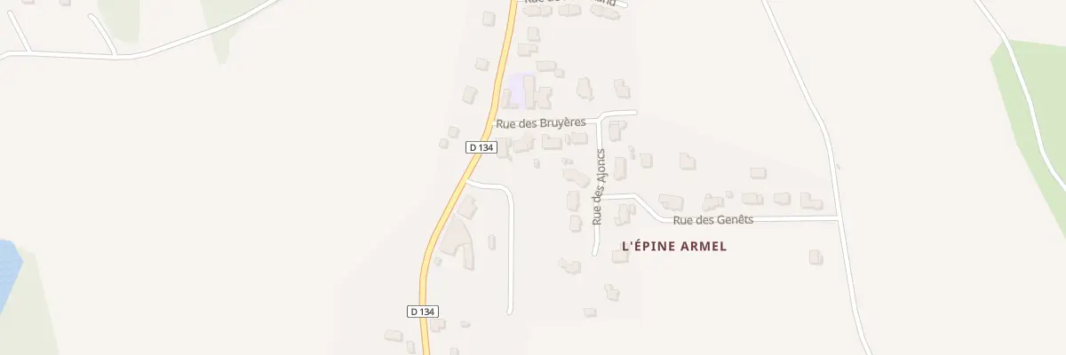 Plan du 1 Rue des Bleuets à Augan