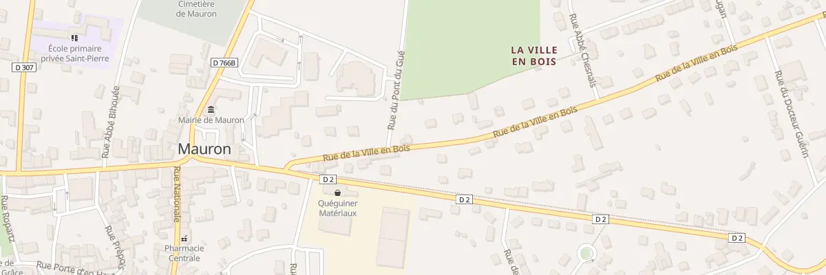 Plan du 3 Rue de la Ville en Bois à Mauron