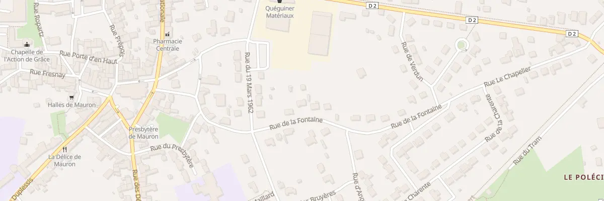 Plan du 13B Rue de la Fontaine à Mauron