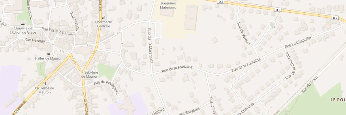 Plan du 13 Rue de la Fontaine à Mauron