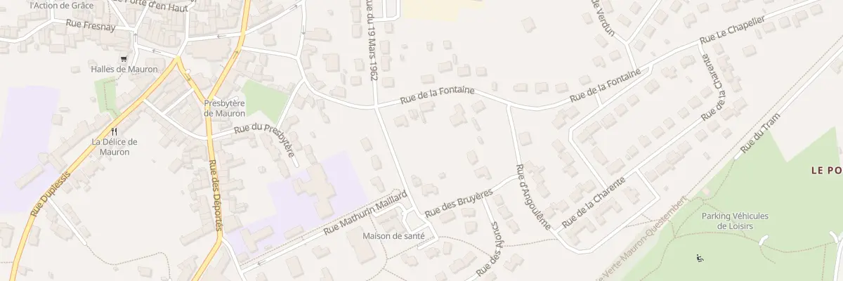 Plan du 14 Rue de la Fontaine à Mauron