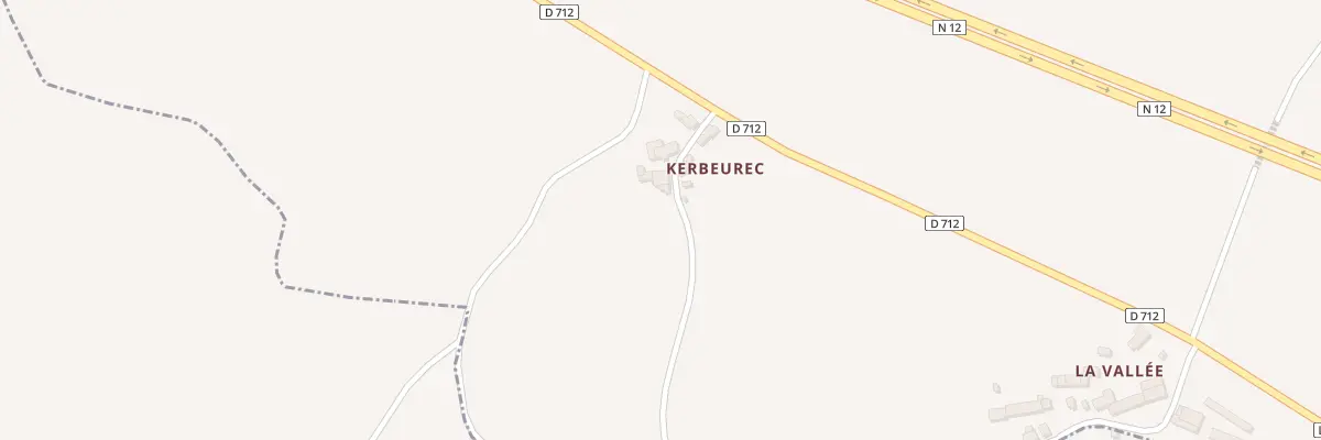 Plan du 4 Kerbeuret à Trémeur