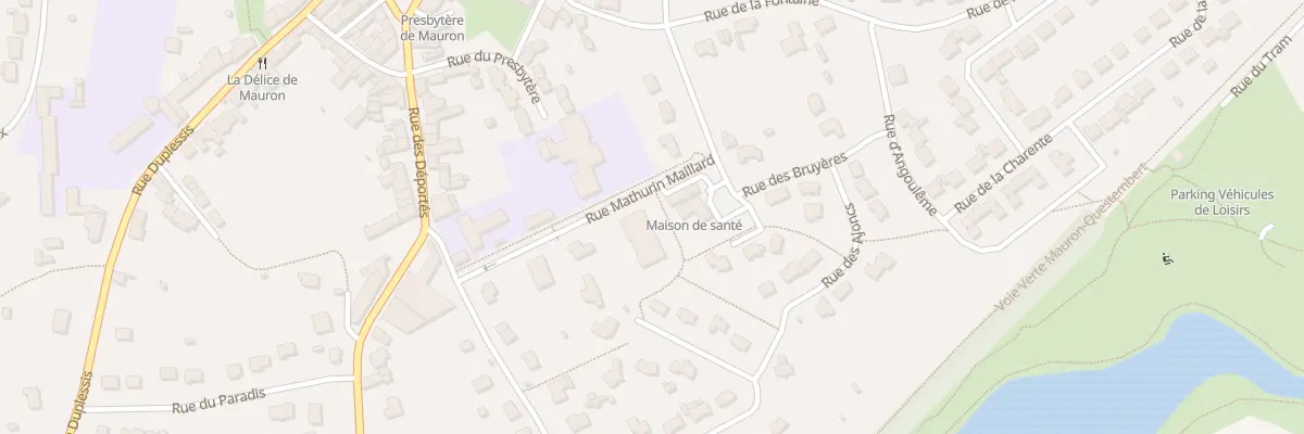 Plan du 1 Rue Mathurin Maillard à Mauron