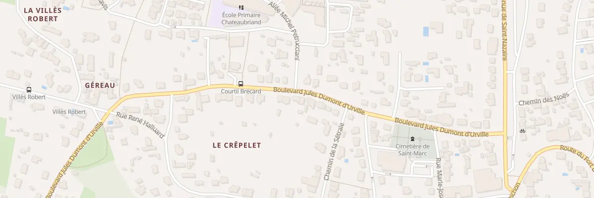 Plan du 21 Bd Jules Dumont d’Urville à Saint-Nazaire