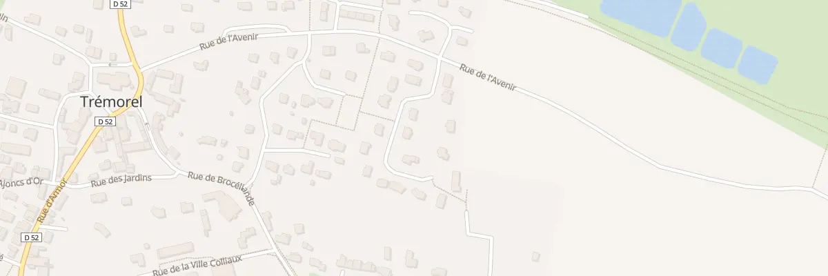 Plan du 9 Rue des Glaïeuls à Trémorel