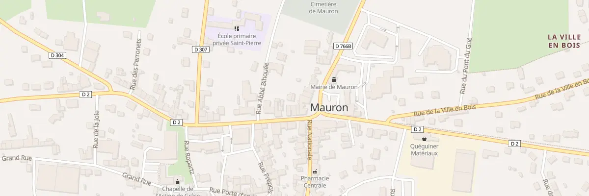 Plan du 4 Rue Paul Maulion à Mauron