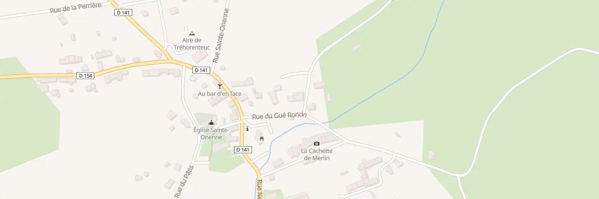 Plan du 6 Rue du Gué Roncin à Tréhorenteuc