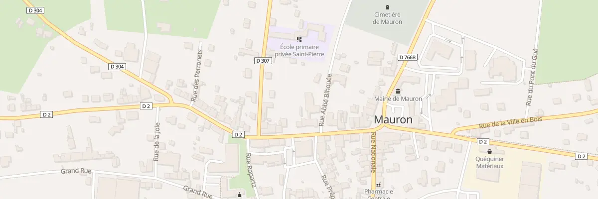 Plan du 14 Rue Paul Maulion à Mauron