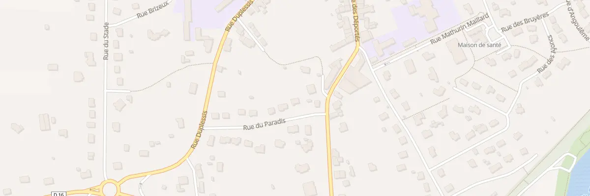 Plan du 2 Rue du Paradis à Mauron