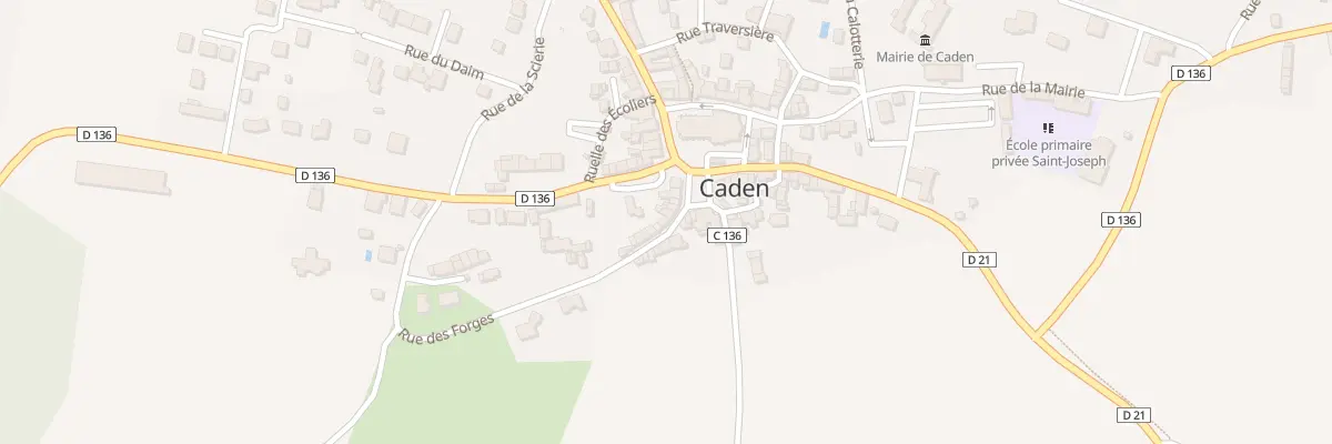 Plan du 6 Rue des Forges à Caden